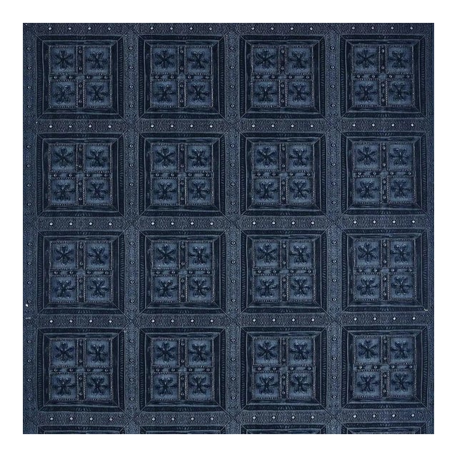 Sanderson Shand Gate Fabric in Jodhpur Blue For Sale