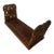 Midcentury Indian Carved Wood Book Rack For Sale