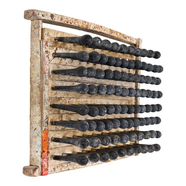 Vintage Industrial Balloon Mold, Repurposed as Rustic Wall Art For Sale