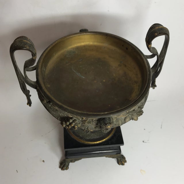 Antique French Bronze Compote For Sale - Image 5 of 8