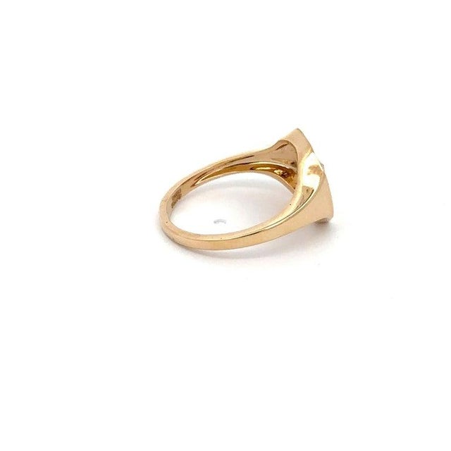 Vr Jewels Unisex Ruby Signet Ring Crafted in 14k Solid Yellow Gold Size 7 For Sale - Image 9 of 12