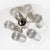 6-Light Chandelier in Metal and Glass, Italy, 1970s For Sale - Image 3 of 9