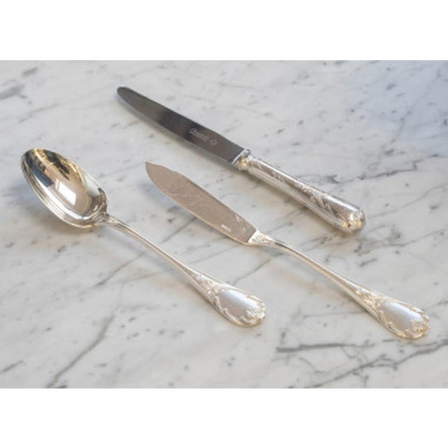 Marly Silver-Plated Flatware Set from Christofle, Set of 113 For Sale - Image 16 of 18