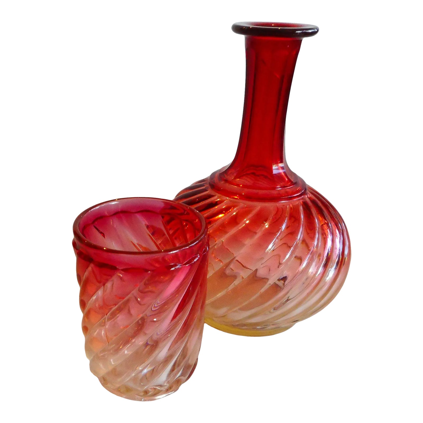 Antique Baccarat Rose Tiente 