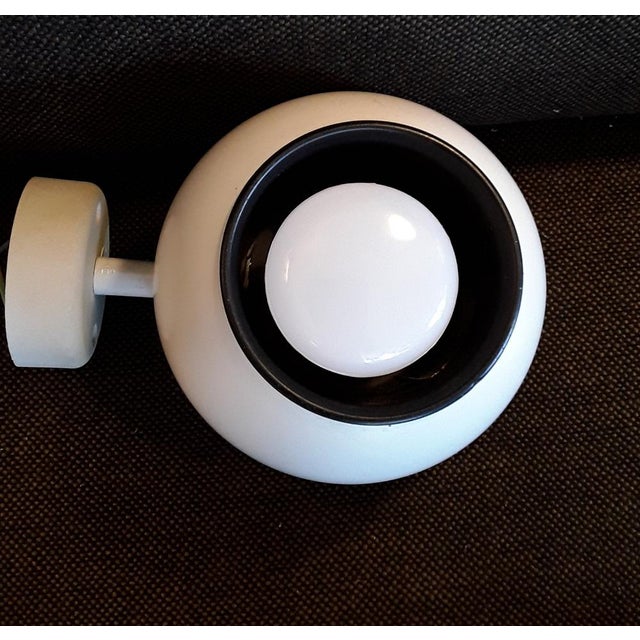 Black Vintage Adjustable German Spherical Wall Spotlight from Hoffmeister Leuchten, 1970s For Sale - Image 8 of 10