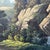 A pair of 19th-century watercolor landscapes depicting bucolic, idealized landscapes of Italian origin. The style strongly...