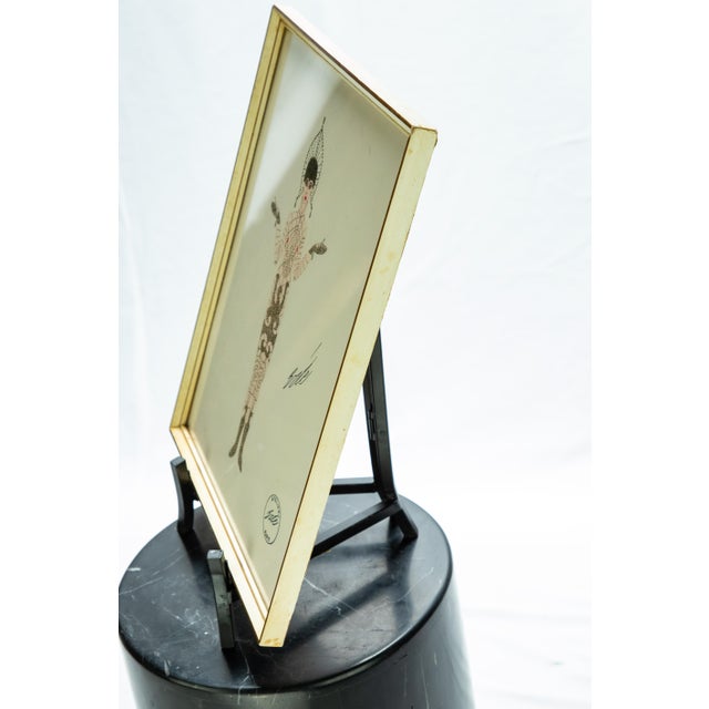 Art Deco Early 20th Century Erté Fashion Gouache Illustration For Sale - Image 3 of 13