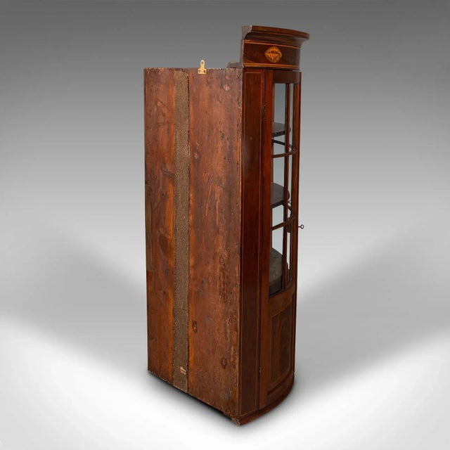 1800s Antique Georgian Glazed Corner Cabinet For Sale - Image 4 of 13