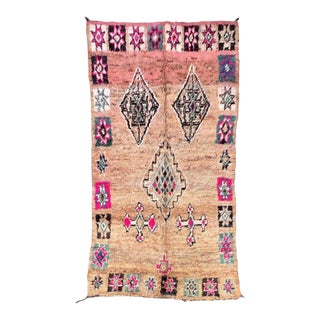 1980's Boujad Moroccan Wool Rug - 10.7 X 5.9 Ft For Sale