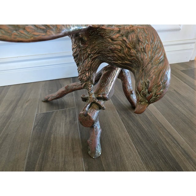 Extra Large Vintage Eagle Sculpture Brass For Sale - Image 18 of 18