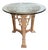 Vintage Neoclassical / Gothic Revival Style Cast Metal & Glass Accent Table For Sale