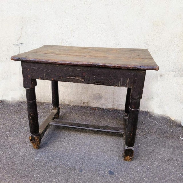 Antique Walnut Console Table For Sale - Image 10 of 11