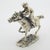 Vintage Italian Sterling Silver 925 Racing Horse Figurine from Arezzo, 1970s For Sale - Image 4 of 11