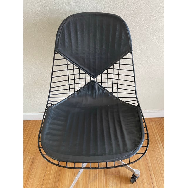 Eames Mid 20th Century Eames PKCC Wire Task Chair For Sale - Image 4 of 8