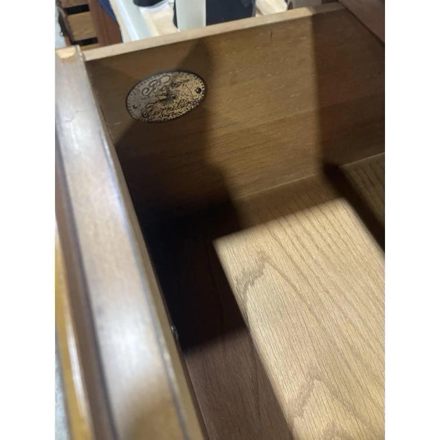 French Louis Style Highboy Dresser by Baker Furniture For Sale - Image 9 of 10