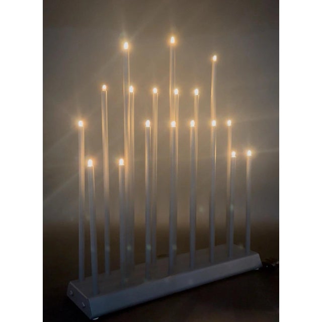 Vintage Swedish Svenska Danish Modernist Electric Light Elflugan Gray Metal For Sale - Image 6 of 17