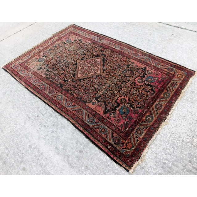 Traditional 1930s Antique Handmade Persian Rug 4'4"x 6'7" For Sale - Image 3 of 13