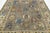 Modern Oushak Style Hand-Knotted Wool Area Rug in Taupe Grey With Vibrant Floral For Sale - Image 4 of 12