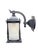 Mission 1910s Outdoor Exterior Porch Light Wall Sconce in Cast Iron With Frosted Glass Cylinder Shade and Black Enamel Paint Mission Spanish For Sale - Image 3 of 11