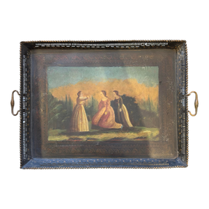 Late 19th Century Antique Metal Tray