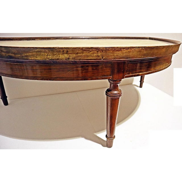 Rosewood Demi-Lune Coffee Table For Sale In West Palm - Image 6 of 11