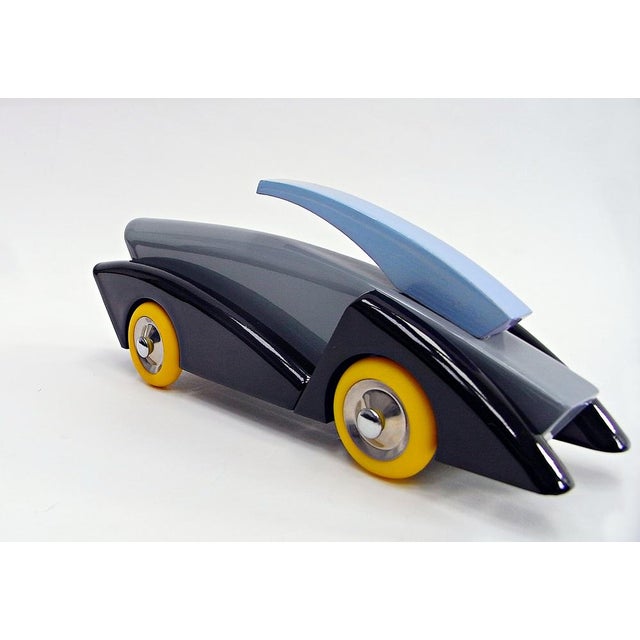 Abstract Model Car in Lacquered Wood from Vilac, France, 2010s For Sale - Image 4 of 10