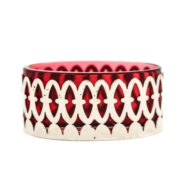 1920s Sterling Silver Art Deco Salt Cellars For Sale - Image 4 of 8