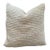 Wool and Linen Accent Pillow With Down Feather Insert For Sale