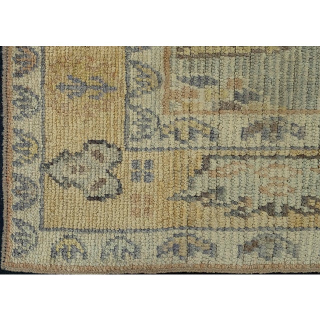 Turkish Oushak Rug 5'4" x 7'7" #18634 For Sale - Image 4 of 8