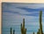 Large Desert Landscape Painting by Becrio, 1990 – Monumental Cactus Scene, 40” X 30” For Sale - Image 10 of 12