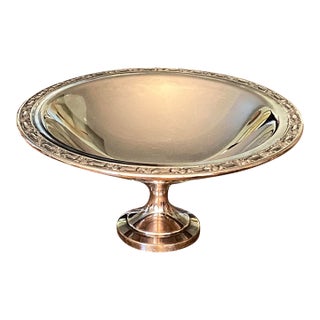 Oneida Compote Silverplated Bowl "Park Lane" Pattern For Sale