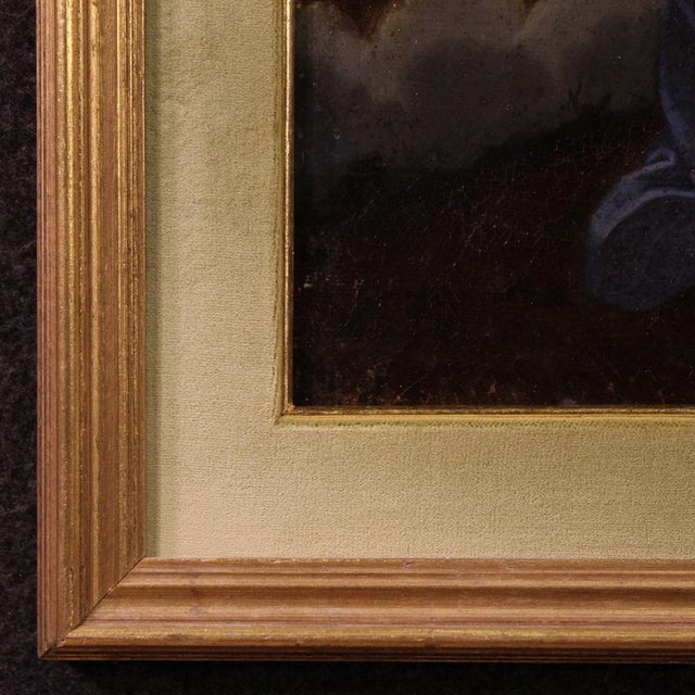 Italian Artist, Christ with Angels, 1690, Oil on Canvas, Framed For Sale - Image 9 of 11