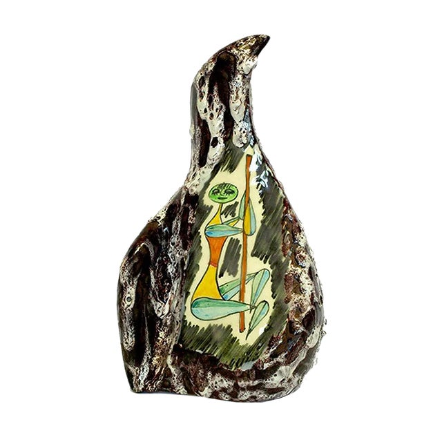 Mid-Century Italian Ceramic Vase from Gotti, 1958 For Sale