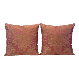 Lee Jofa Mandalay Rose Pink Feather/Down Pillows - a Pair For Sale