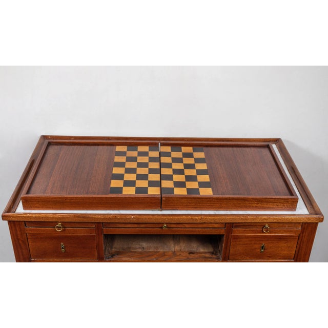 Brown 18th Century, Gentleman's Writing Desk and Games Table For Sale - Image 8 of 11