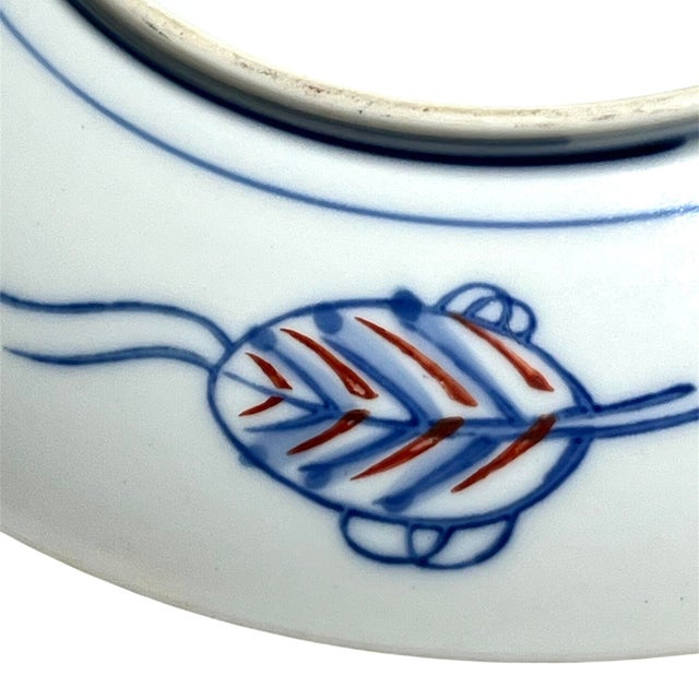 1950s Antique Japanese Imari Porcelain Platter For Sale - Image 5 of 7