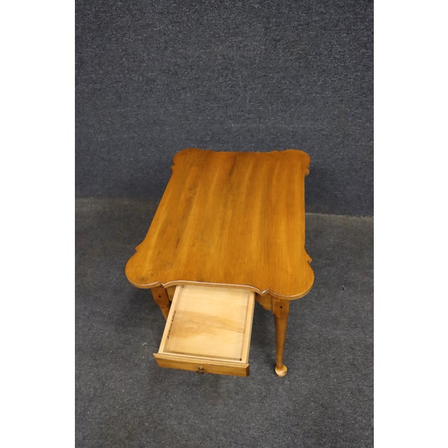 Ethan Allen Maple Queen Anne Style Side Table For Sale - Image 14 of 14