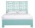 Chippendale Chippendale Bed Queen - Turquoise For Sale - Image 3 of 3