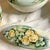 Yellow 5 Pc Antique Leona Griffith by Vignaud Limoges Toilette Dresser Set For Sale - Image 8 of 10