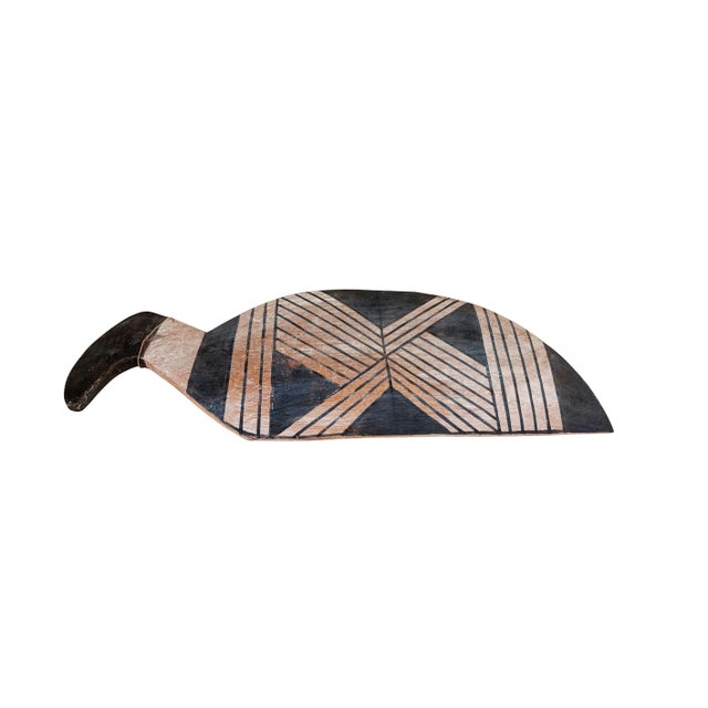 Vintage Kalapalo Tribe Indigenous Wood Spatula (Pá De Biju) 18.75" W For Sale - Image 4 of 6