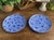 Cornflower Blue A Pair of Vintage Moroccan Safi Hand-Painted Ceramic Platters / Shallow Bowls For Sale - Image 8 of 12