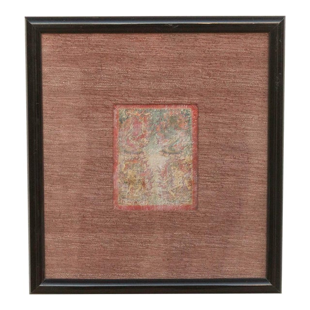 Antique Framed Tibetan Buddhist Tsakli Ritual Art For Sale