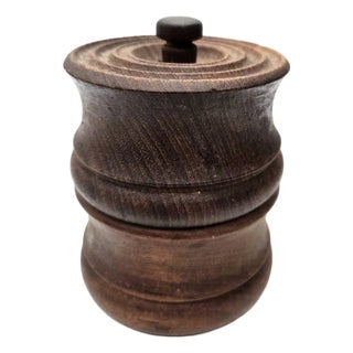 1960s Richard Nissen Teak Wood Pepper Mill With Integrated Salt Shaker For Sale