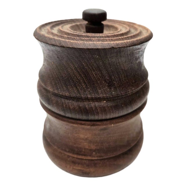 1960s Richard Nissen Teak Wood Pepper Mill With Integrated Salt Shaker For Sale