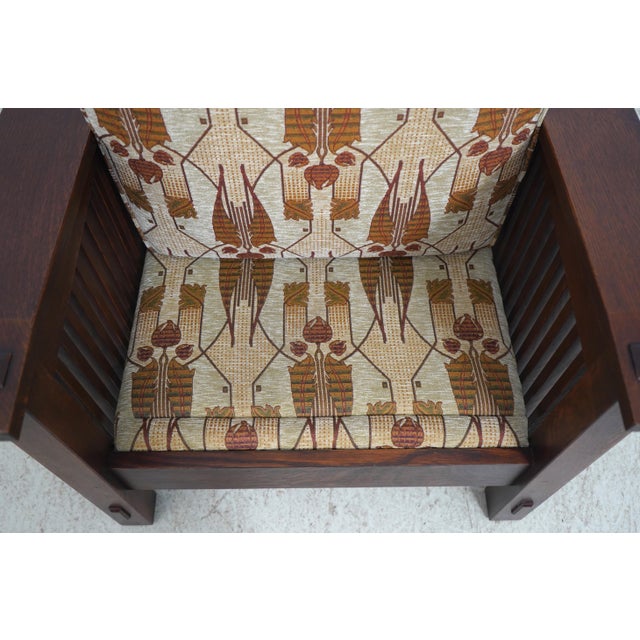 Stickley Mission Oak Reclining Morris Chair For Sale - Image 14 of 18