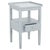Wood Araminta 1 Drawer Accent Table in Winter Sky For Sale - Image 7 of 9