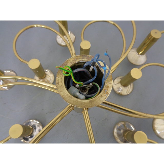 Large Golden Ceiling Light from Cosack, Germany, 1970s For Sale - Image 13 of 18