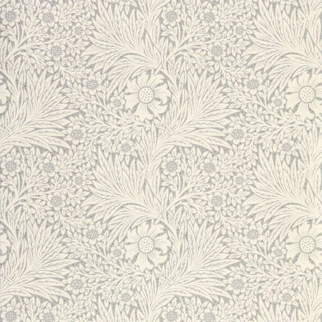 Morris & Co Pure Marigold Wallpaper in Cloud Grey - a Sample For Sale