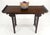 Baker Solid Walnut Pierced Carved Legs Rolled Edge Asian Console Sofa Table MINT For Sale - Image 13 of 15