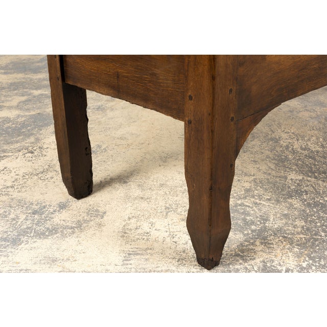 Early 19th Century Country French Provincial Oak Coffer Trunk For Sale - Image 11 of 18